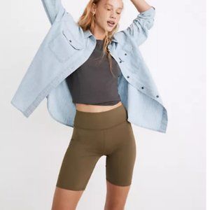 Madewell MWL Form High-Rise 7" Biker Shorts - NEW WITH TAGS